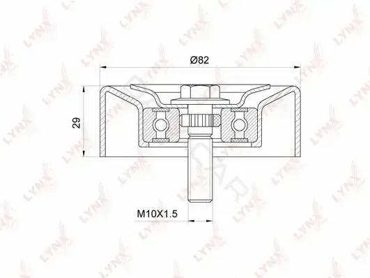 Натяжитель ремня генератора LYNXAUTO PB-7060
