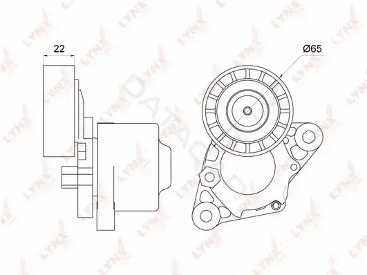 Натяжитель ремня генератора LYNXAUTO PT-3251