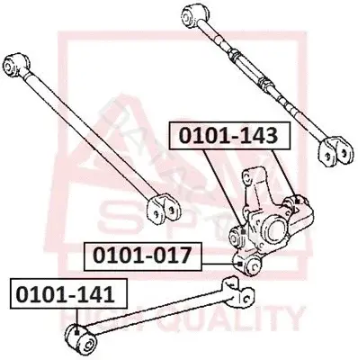 Сайлентблок рычага ASVA 0101-141