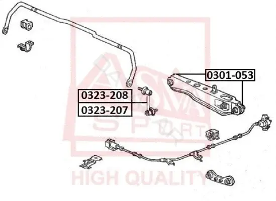 Сайлентблок рычага ASVA 0301-053