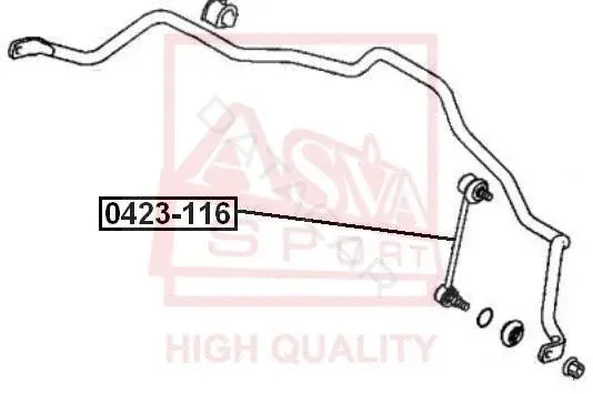 Стойки стабилизатора ASVA 0423-116