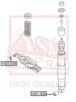Сайлентблок рычага ASVA 1401-009