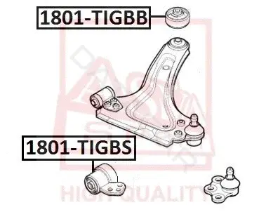 Сайлентблок рычага ASVA 1801-TIGBS