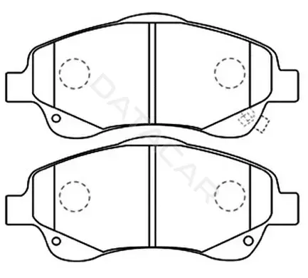 Тормозные колодки ASVA AKD-1233