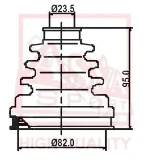 Пыльник шруса ASVA ASBT-2120