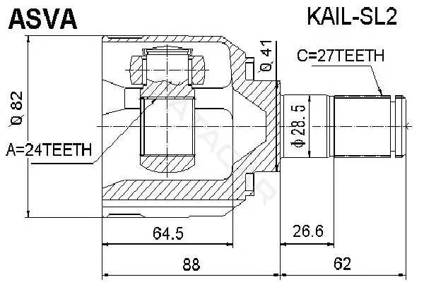 Шрус ASVA KAIL-SL2