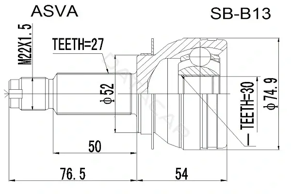 Шрус ASVA SB-B13