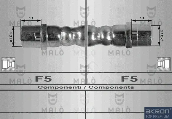 Тормозные шланги MALO 8905