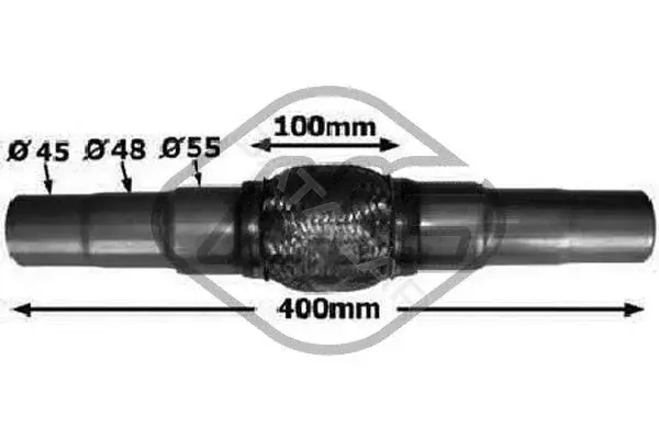 Гофра глушителя Metalcaucho 02046