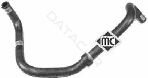 Патрубок печки Metalcaucho 08840