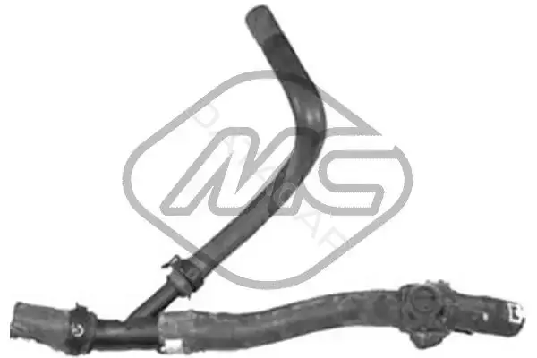Патрубок печки Metalcaucho 09171