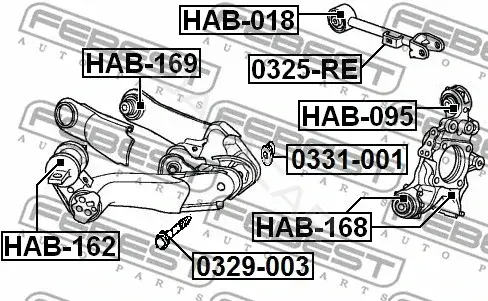 Шайба развальная FEBEST 0331-001