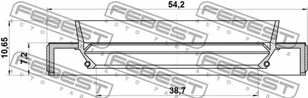 Сальник полуоси FEBEST 95HBY-40540711R