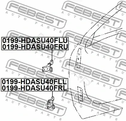Петля двери FEBEST 0199-HDASU40FLL