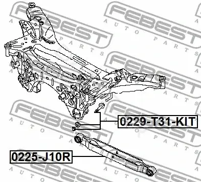 Болт подвески FEBEST 0229-T31-KIT