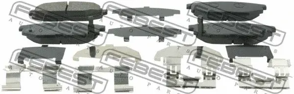 Тормозные колодки FEBEST 0801-G12R