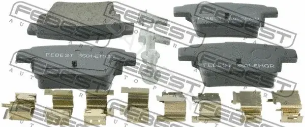 Тормозные колодки FEBEST 3501-EMGR