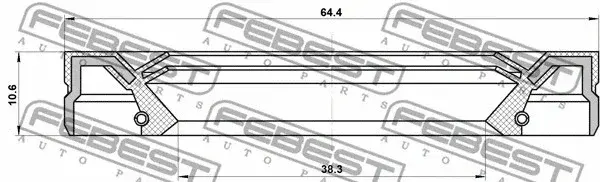 Сальник полуоси FEBEST 95IEW-40641113C