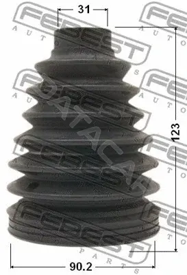 Пыльник шруса FEBEST 0117P-038