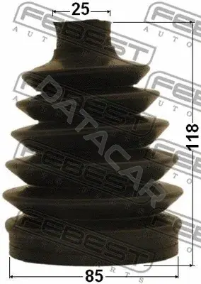 Пыльник шруса FEBEST 0117P-GRX125