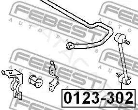 Стойки стабилизатора FEBEST 0123-302