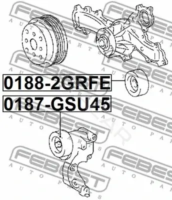 Ролик ремня генератора FEBEST 0188-2GRFE