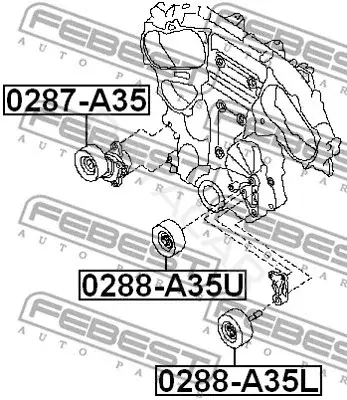 Ролик ремня генератора FEBEST 0288-A35U