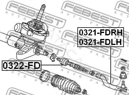 Рулевая тяга FEBEST 0322-FD