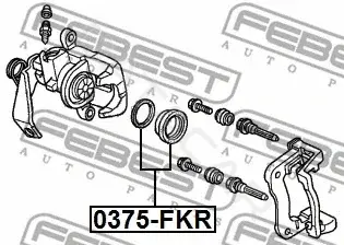 Ремкомплект суппорта FEBEST 0375-FKR