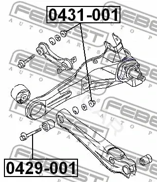 Шайба развальная FEBEST 0431-001