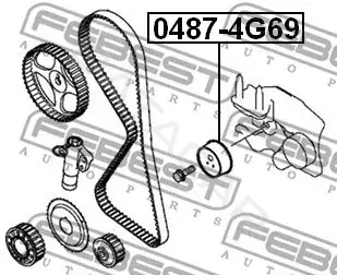 Натяжной ролик ГРМ FEBEST 0487-4G69