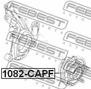 Подшипник ступицы FEBEST 1082-CAPF