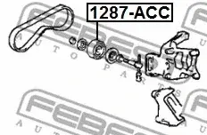 Натяжитель ремня генератора FEBEST 1287-ACC