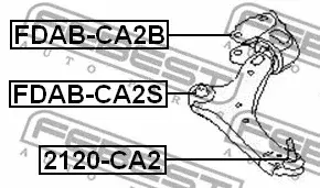 Шаровая опора FEBEST 2120-CA2