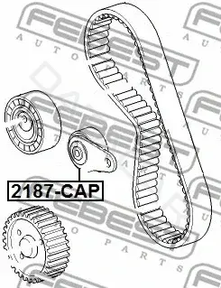 Натяжной ролик ГРМ FEBEST 2187-CAP