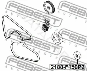 Натяжитель ремня генератора FEBEST 2188-F150P2