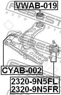 Шаровая опора FEBEST 2320-9N5FL