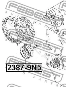 Натяжной ролик ГРМ FEBEST 2387-9N5