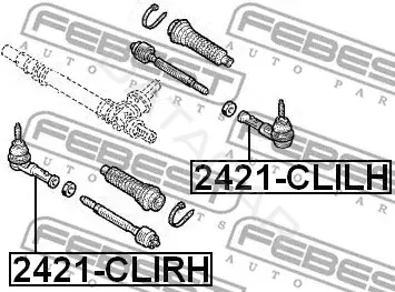 Рулевые наконечники FEBEST 2421-CLIRH