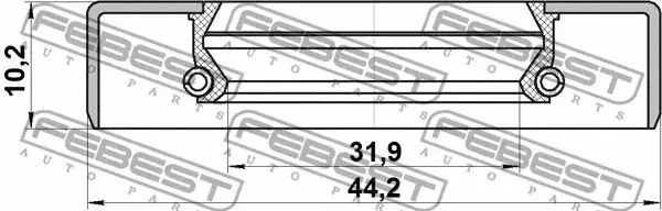 Сальник полуоси FEBEST 95GDS-34441010X