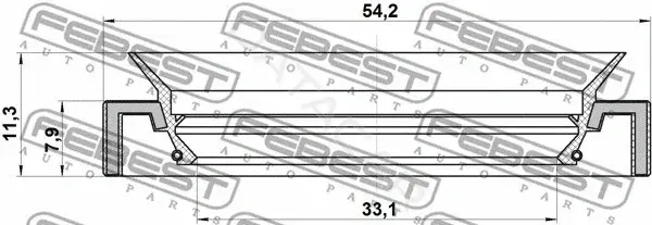 Сальник полуоси FEBEST 95HAY-35540811R