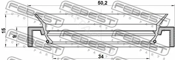 Сальник полуоси FEBEST 95HAY-36500915L