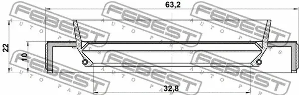 Сальник полуоси FEBEST 95HBS-34631022L