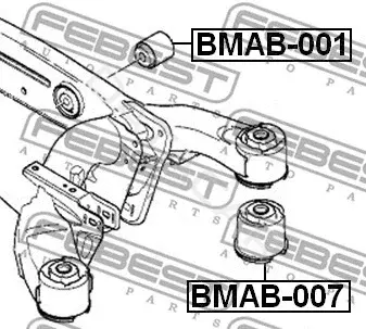 Сайлентблок рычага FEBEST BMAB-001