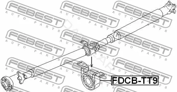 Подвесной подшипник FEBEST FDCB-TT9