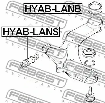 Сайлентблок рычага FEBEST HYAB-LANB