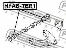 Сайлентблок рычага FEBEST HYAB-TER1
