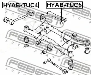Сайлентблок рычага FEBEST HYAB-TUC4