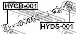 Муфта кардана FEBEST HYDS-001