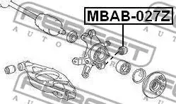 Сайлентблок рычага FEBEST MBAB-027Z